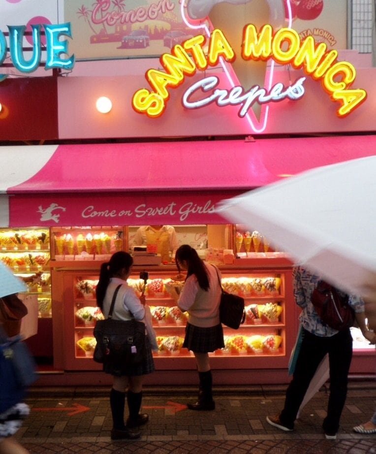 Teenage girls in Harajuku