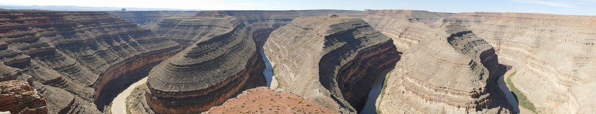 Goo Neck Canyon formed when the ground rose up but the river stayed put