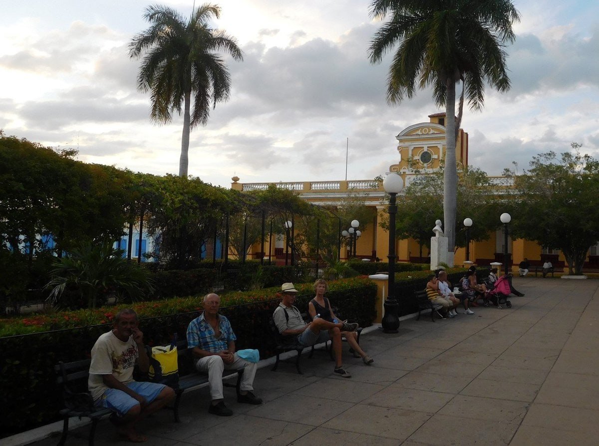 Parque Central, our local 'Internet cafe'